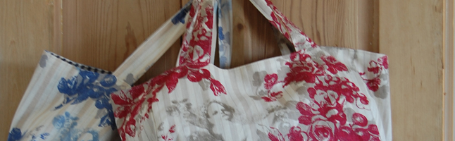 angelico linen tote bags
